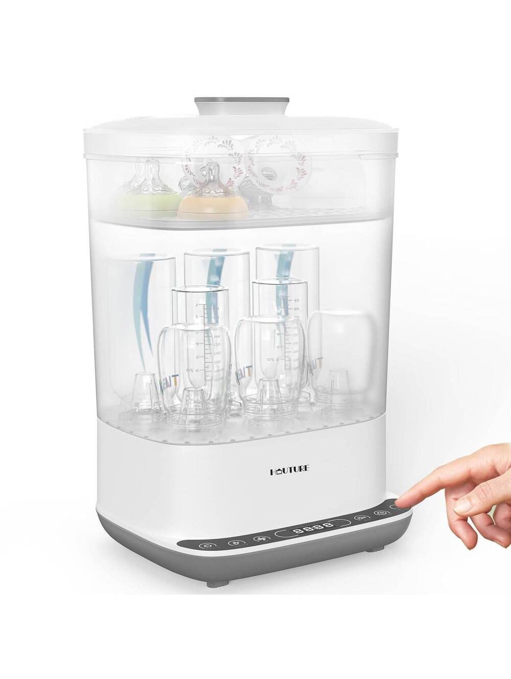6-in-1 Baby Bottle Sterilizer and Dryer, Large Capacity, BPA-Free